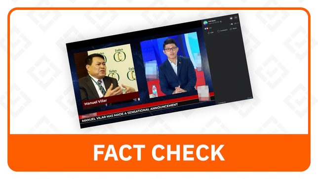 FACT CHECK: Manny Villar investment scheme ad is AI-manipulated