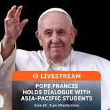LIVESTREAM: Pope Francis holds dialogue with Asia-Pacific students
