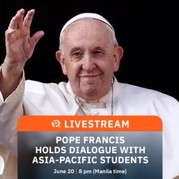 LIVESTREAM: Pope Francis holds dialogue with Asia-Pacific students