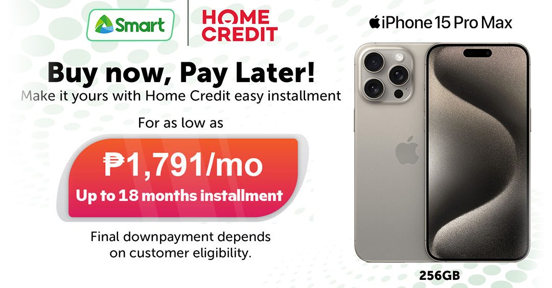 Smart partners with Home Credit to offer affordable financing options to Filipinos