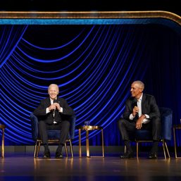 Biden slams Supreme Court at $28-million fundraiser with Obama, Clooney, Julia Roberts