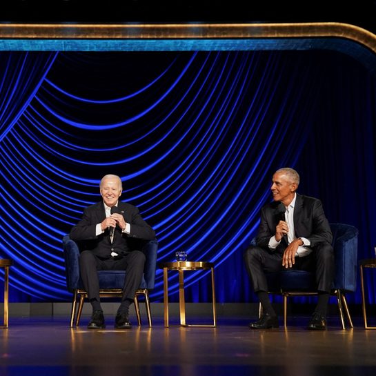 Biden slams Supreme Court at $28-million fundraiser with Obama, Clooney, Julia Roberts