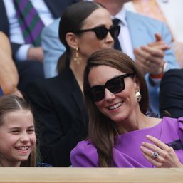 Kate, Britain’s Princess of Wales, arrives to standing ovation at Wimbledon