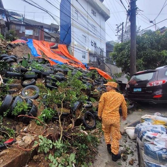 Heavy downpour causes landslides, power outages, road closures in Cordillera