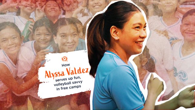 WATCH: How Alyssa Valdez serves up fun, volleyball savvy in free camps 