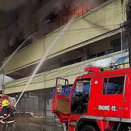 Dawn fire hits Baguio mall