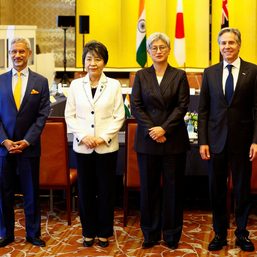 Quad foreign ministers decry dangerous South China Sea actions