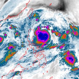 Tropical Storm Carina slightly intensifies over Philippine Sea
