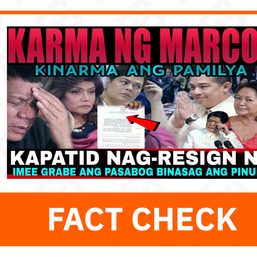 FACT CHECK: Imee Marcos did not resign from Senate