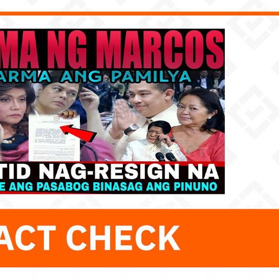 FACT CHECK: Imee Marcos did not resign from Senate