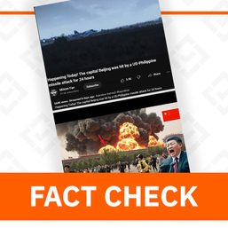 FACT CHECK: Video shows game simulation, not US, PH missile attack on China