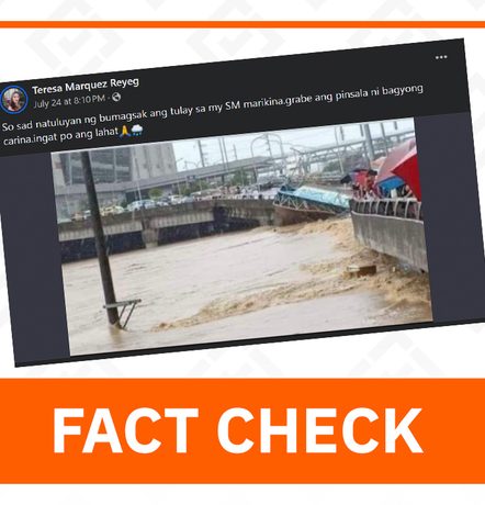 FACT CHECK: Photo of damaged Marcos Bridge taken in 2020, not caused by Carina