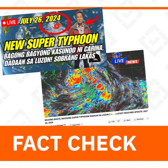 FACT CHECK: No reports of super typhoon forming in PH, as of July 26 