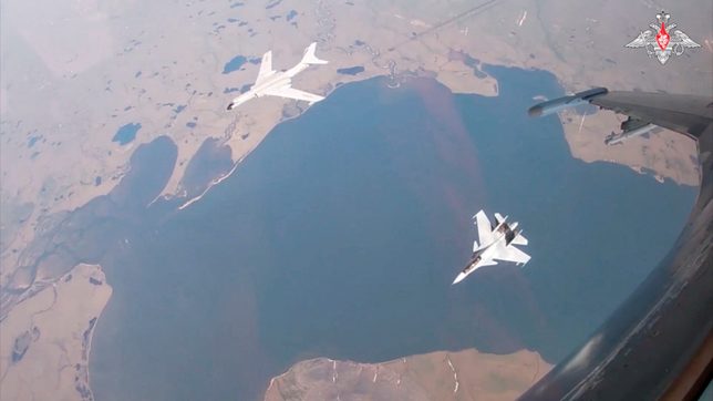 Russia and Chinese nuclear-capable bombers patrol near United States