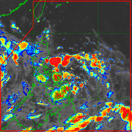 LPA off Surigao City bringing heavy rain to several regions, provinces