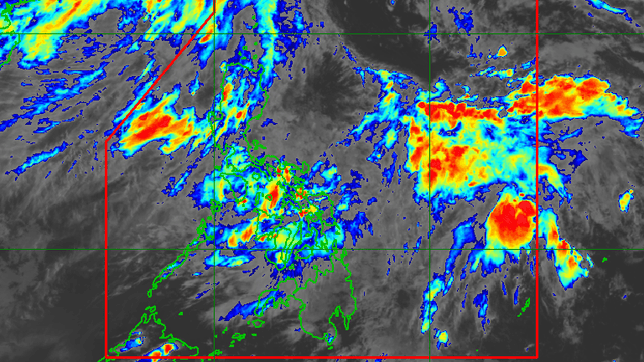 Trough of LPA east of Butuan City causing scattered rain