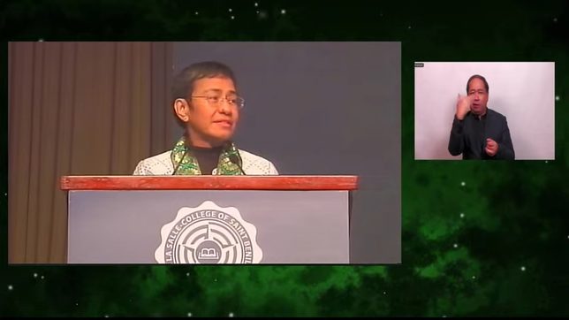 Maria Ressa to Benilde Class of 2024: You’re firefighters, ‘architects of a new world’