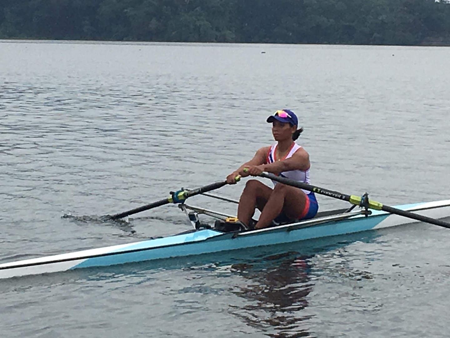 Joanie Delgaco, rowing