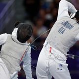 Fencer Catantan falls short of upset vs former world champion in Paris Olympics exit
