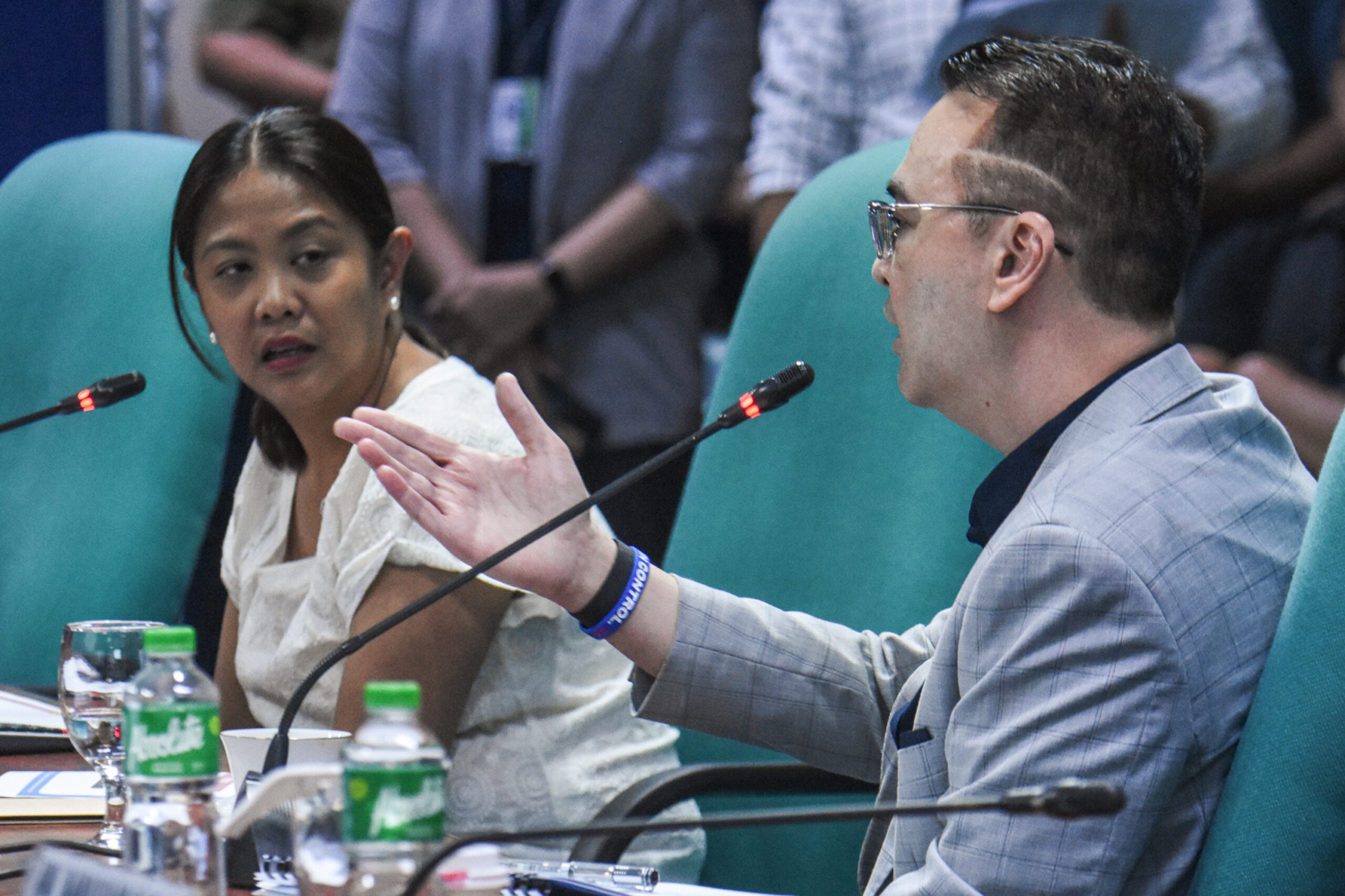 Cayetano-led hearing on new Senate office gets too personal, Binay walks out