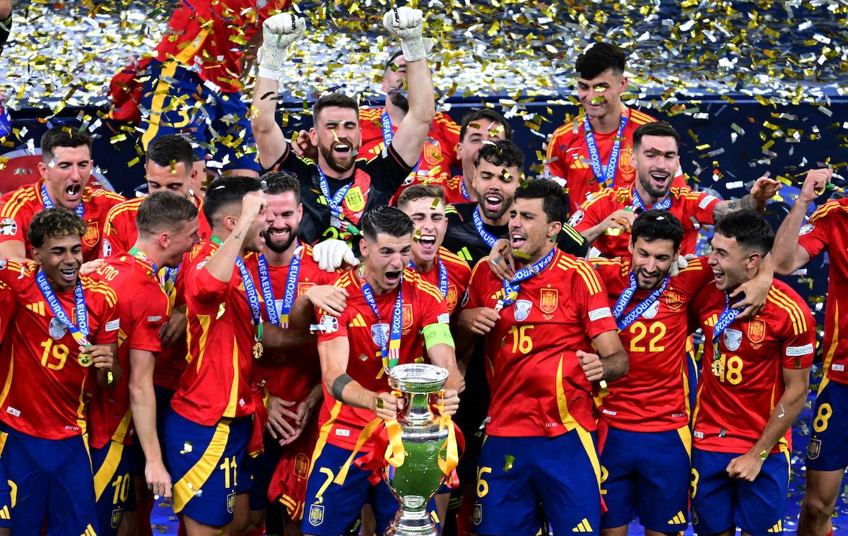 Spain scores last-minute goal against England to win fourth European Championship