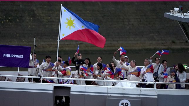 LOOK: Philippine Olympic centennial team revels in Paris opening ceremony