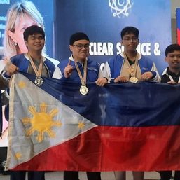 Filipino students win 2 golds, 1 silver at international nuclear science competition