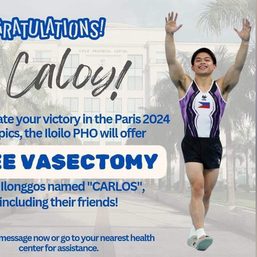 Iloilo officials draw flak as they use Carlos Yulo’s wins to offer free vasectomies