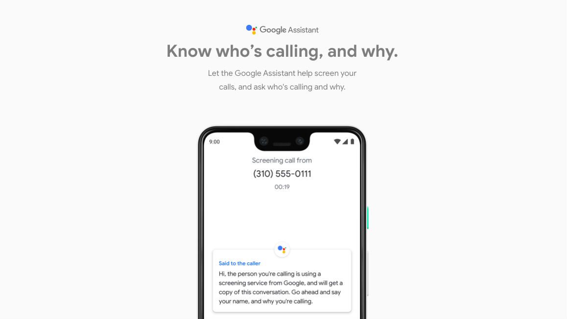 Google’s Pixel 3 can answer calls for you