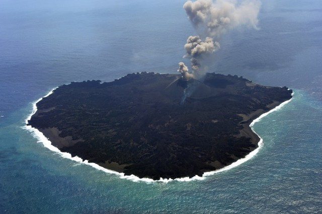 New volcano island in Japan ‘natural lab’ for life