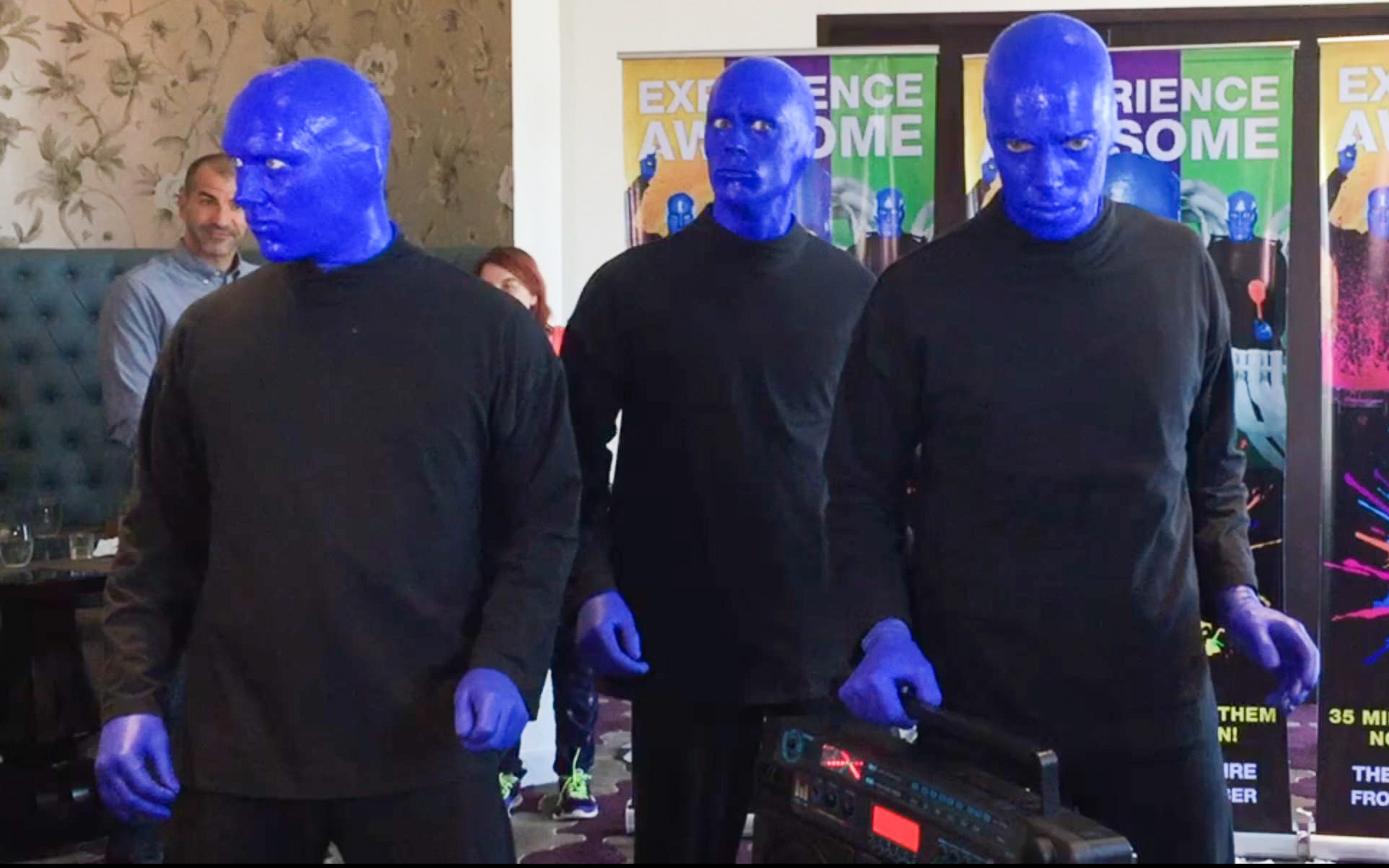 Blue Man talks makeup, music and about the show