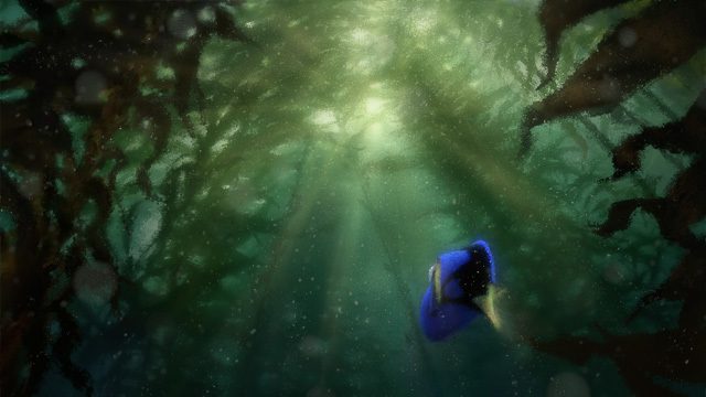 PULANG KE RUMAH.  Dory kembali ke layar lebar dalam film Disney Pixar 'Finding Dory'.  Ini adalah salah satu konsep karya seninya.  Foto oleh Disney Pixar  