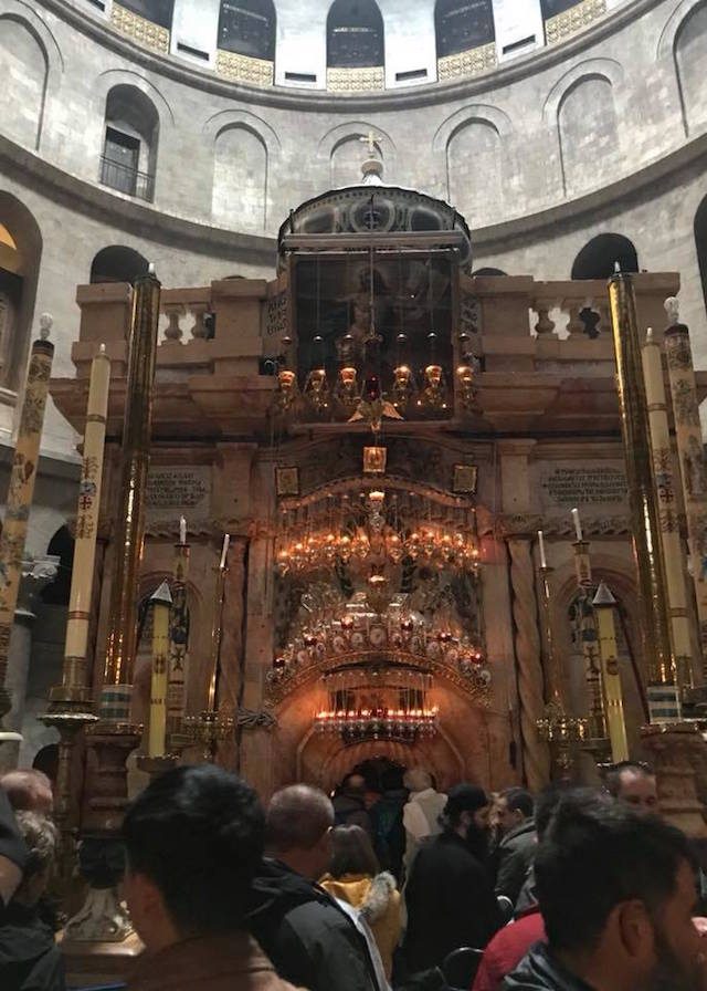 JESUS' TOMB. The spot where Jesus is believed to have been buried and from where he resurrected. Photo by Natashya Gutierrez/Rappler 