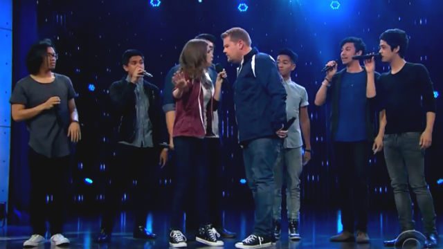 Anna Kendrick, The Filharmonic, James Corden in epic sing-off