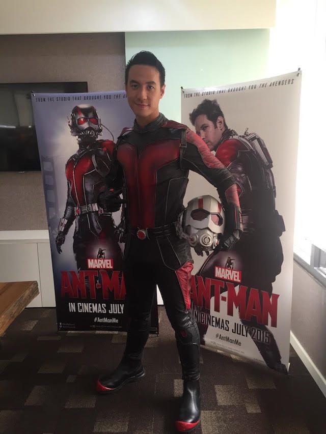 Daniel akan menjadi bagian dari kampanye film Ant-Man yang akan segera tayang di Indonesia.  Foto oleh Komunikasi Pulsa. 