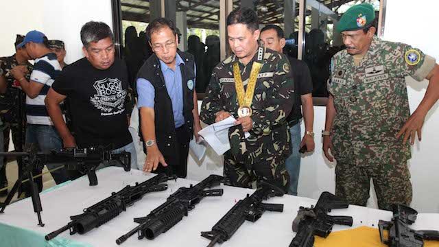 TURNOVER: MILF returns 16 firearms taken from SAF commandos 