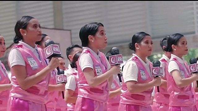 CHEER AS PROTEST. Students from the University of the Philippines Visayas in Iloilo City perform a cheer routine on October 16, 2019, that mocks the Duterte administration. Screenshot of Video from Ruperto Quitag 