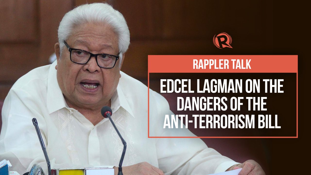Rappler Talk: Edcel Lagman on the dangers of the anti-terrorism bill
