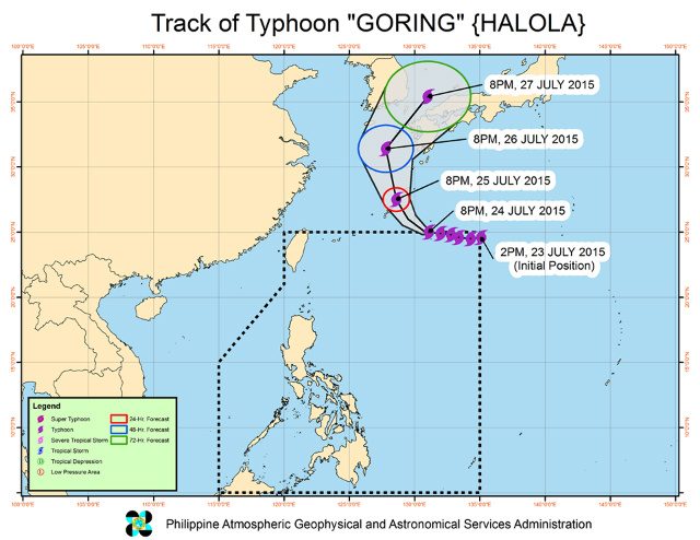 Typhoon Goring leaves PAR