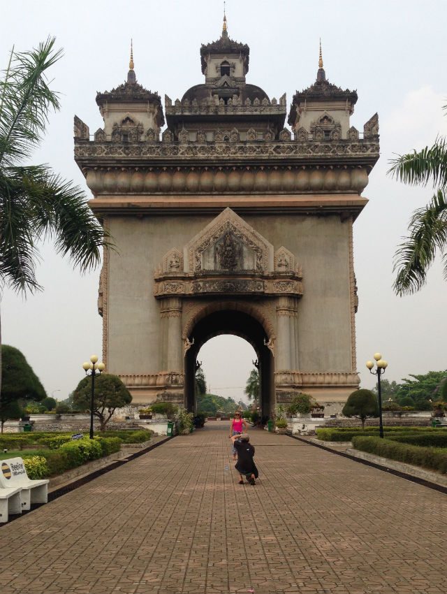 ARC OF TRIUMPH. The fund used to build this monument was initially allotted for Vientiane's airport