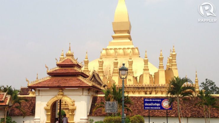 PHA THAT LUANG. This gold-covered stupa is the national symbol of Laos
