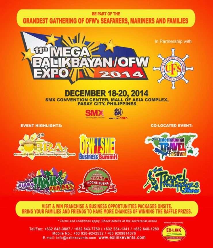 Bergabunglah dengan Mega Balikbayan/OFW Expo ke-11