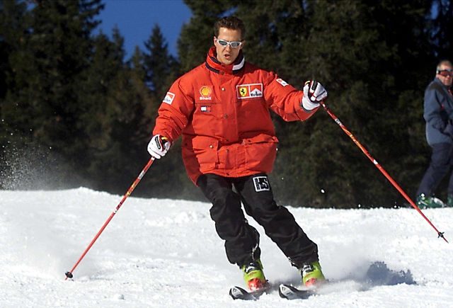 LEAKED. The medical file on injured ex-Formula One champion Michael Schumacher (skiing in above photo) was stolen and leaked. Photo from EPA
