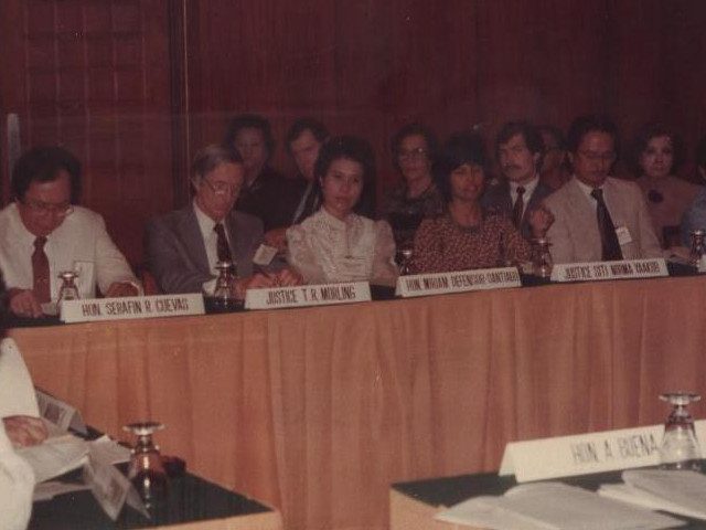 JUDGE. Miriam Santiago used to worked as a trial court judge. Photo from miriam.com.ph 