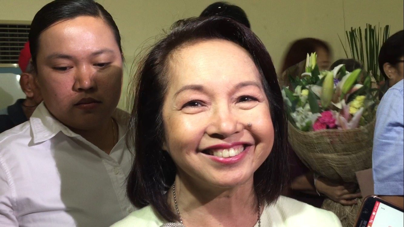 HELLO GARCI. Former president Gloria Macapagal Arroyo whose wiretapped conversations alleged electoral fraud, is now Pampanga 2nd district representative. Photo by Mara Cepeda/Rappler  