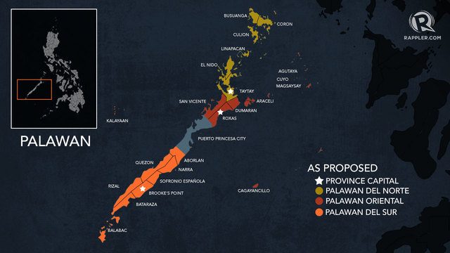 Congress passes bill creating 3 new Palawan provinces