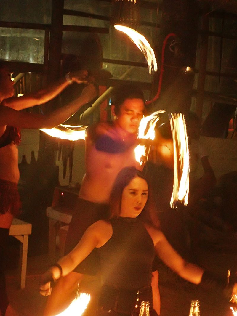 FIERY PERFORMANCE. Watch the island’s fire dancers pull some impressive moves.  