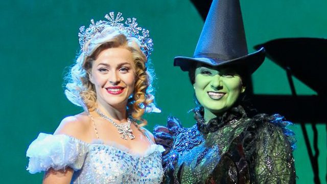 'WICKED.' Jacqueline Hughes plays Elphaba and Carly Anderson plays Glinda in the international cast of 'Wicked.' Photo courtesy of Concertus Manila and Lunchbox Theatrical Productions  