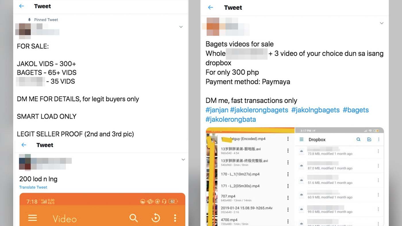 Child sex abuse material now peddled for as low as P100 on Twitter