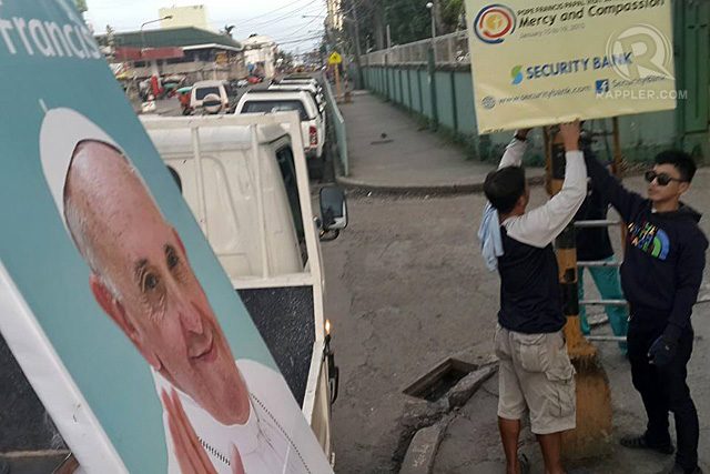 Despite storm threat, preparations underway in Leyte for papal visit